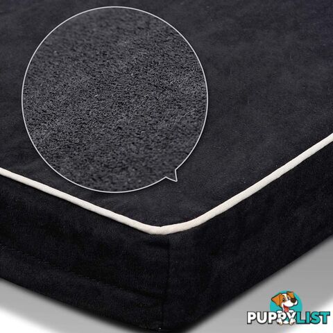 Pet Memory Foam Mattress Dog Bed Medium Cat Sleep Pad Mat Anti Skid Black