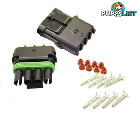 2PCS 12V/24V KITS 1.5MM 4 WAY WATERPROOF AUTO ELECTRICAL WIRE CONNECTOR PLUG