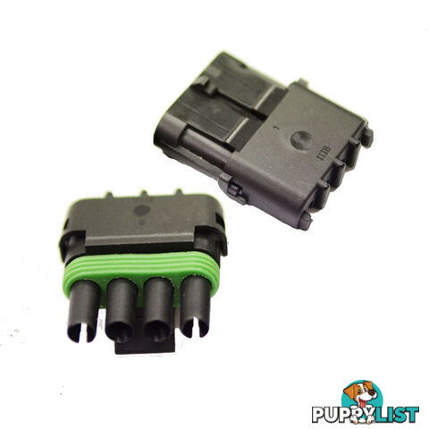 2PCS 12V/24V KITS 1.5MM 4 WAY WATERPROOF AUTO ELECTRICAL WIRE CONNECTOR PLUG