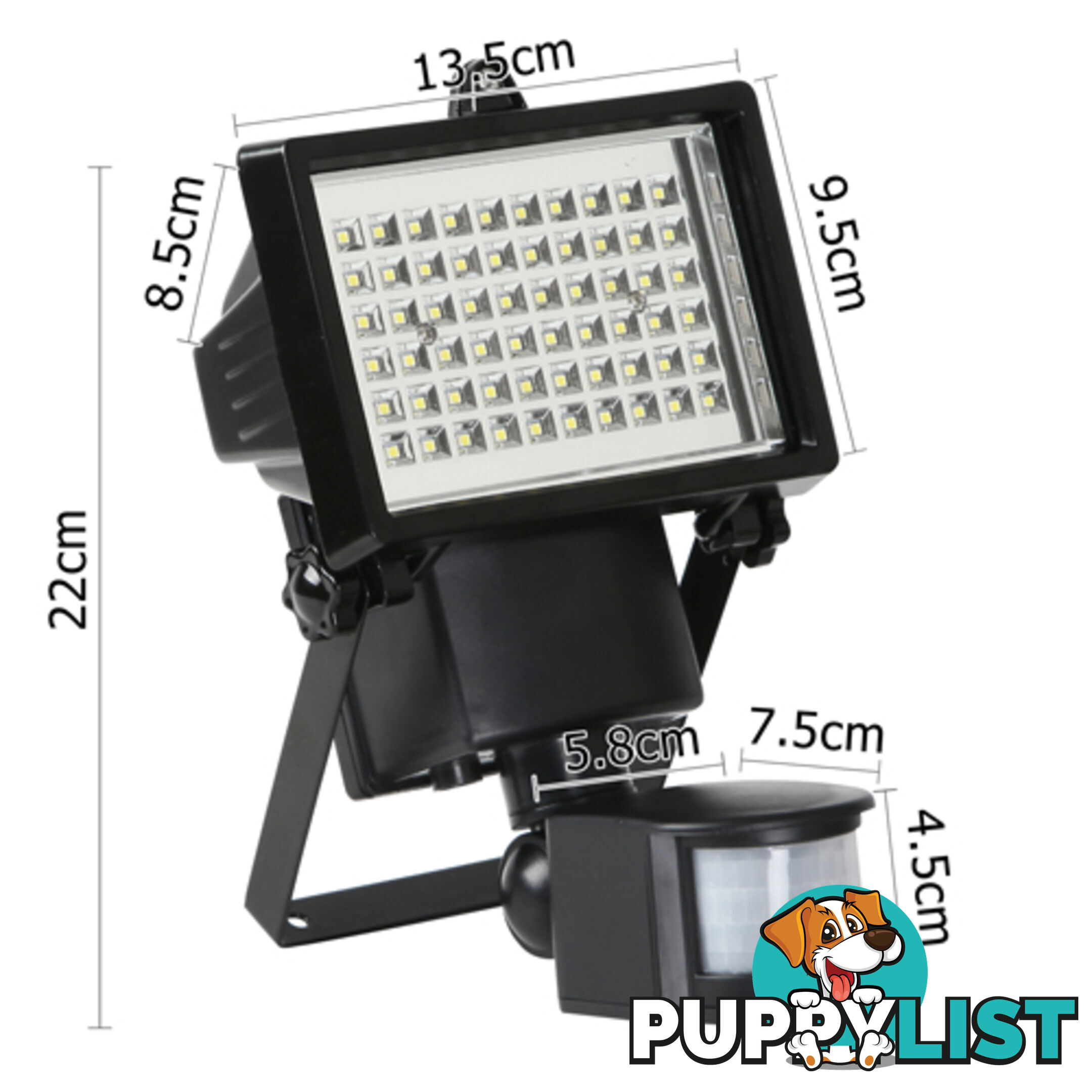 60 LED Solar Sensor Light Garden Flood Outdoor Security Light Motion Detection