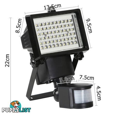 60 LED Solar Sensor Light Garden Flood Outdoor Security Light Motion Detection