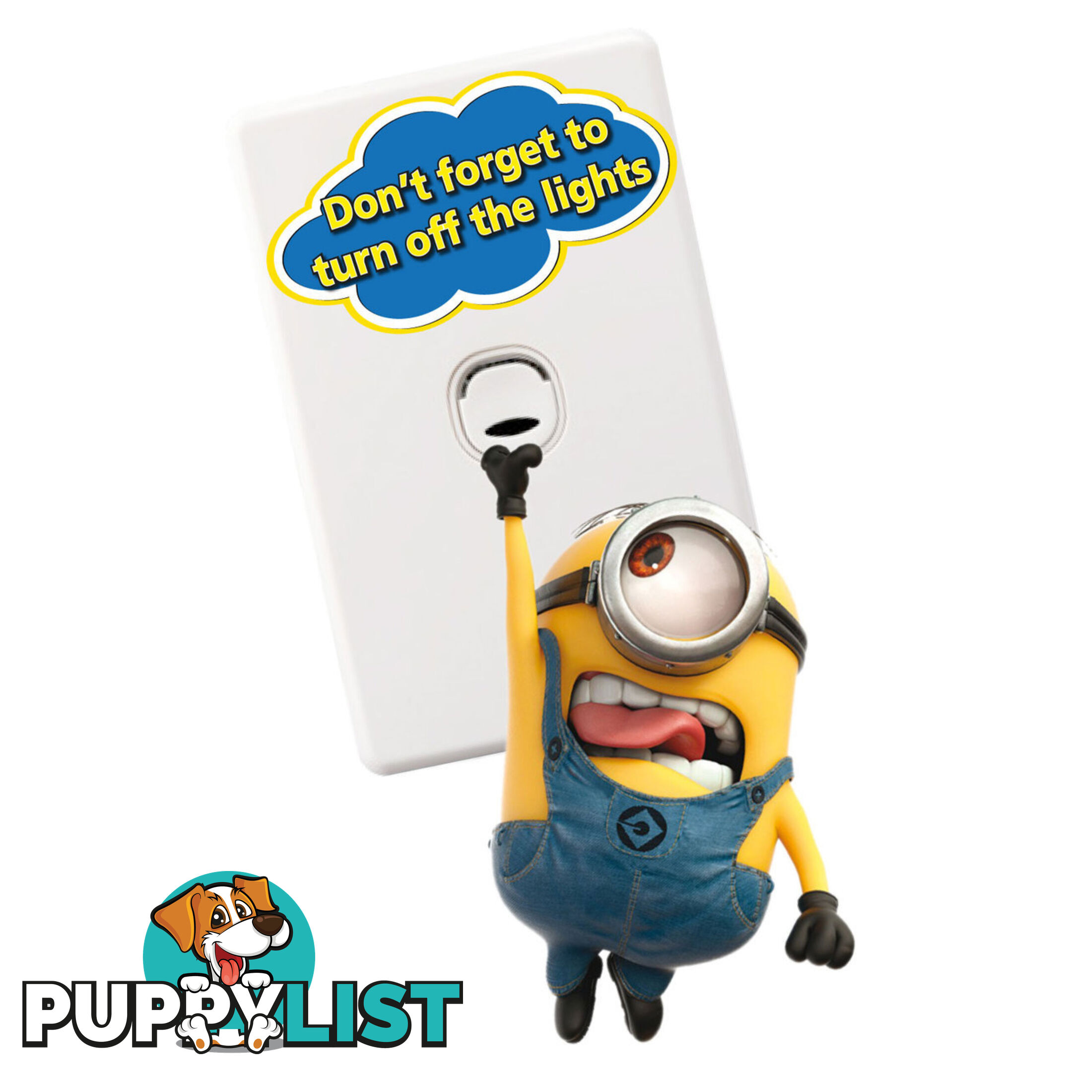 Minions Light Switch Wall Stickers - Totally Movable