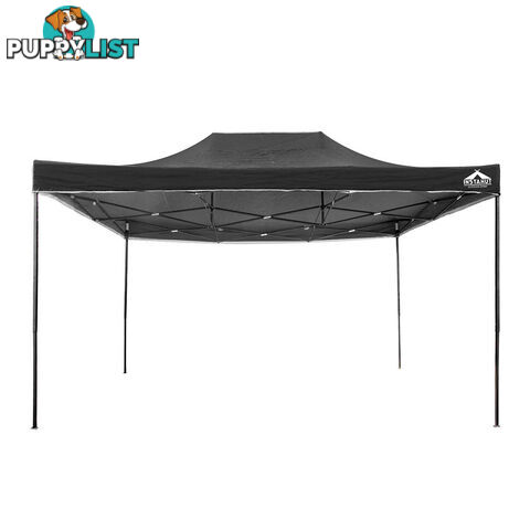 3m x 4.5m Pop-up Garden Outdoor Gazebo Black