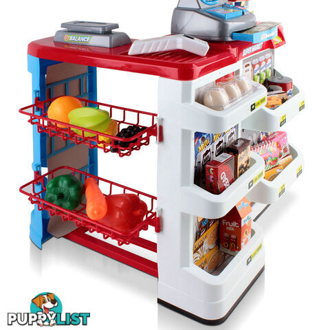 Supermarket Pretend Play Set Red White