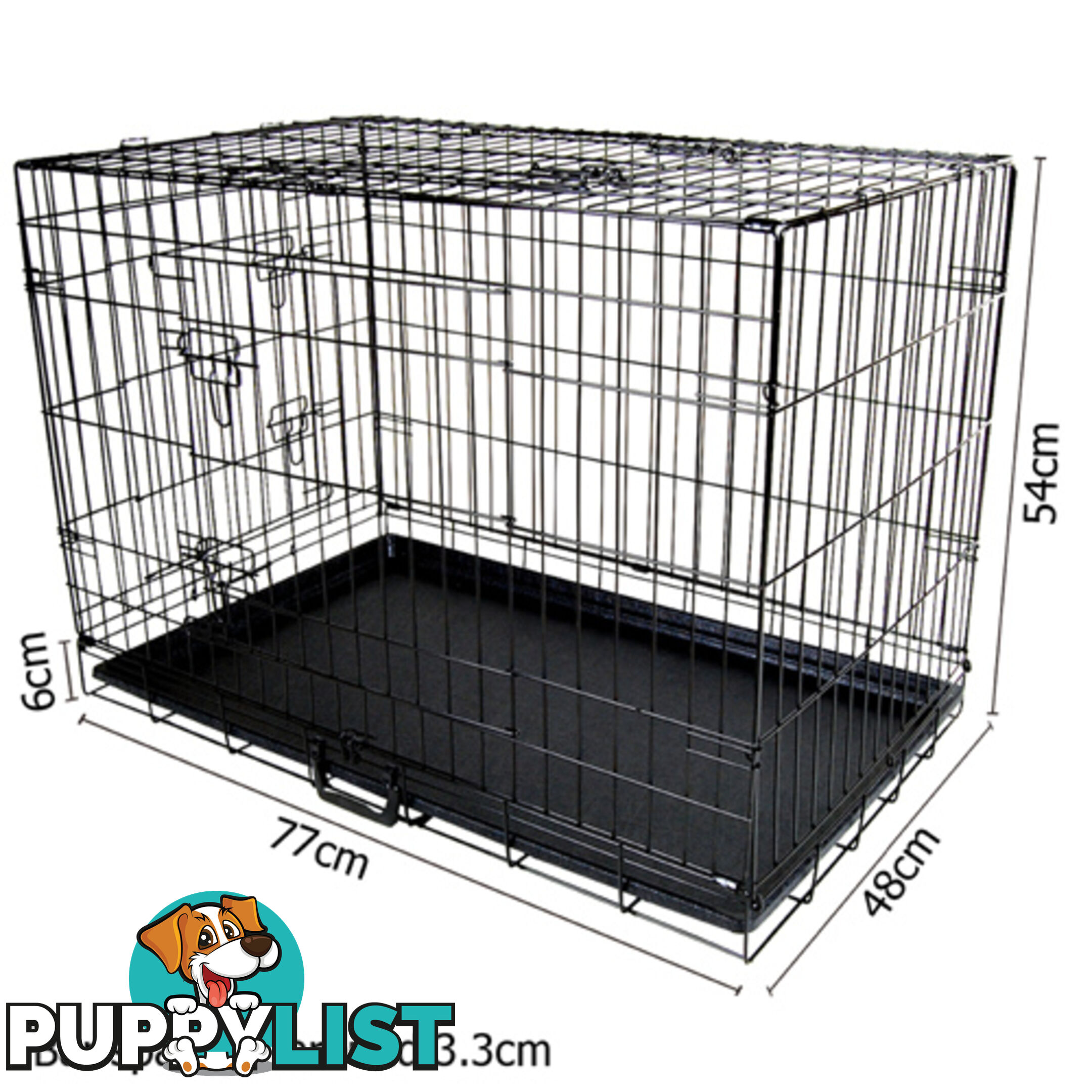 30 Inch Metal Collapsible Dog Cage