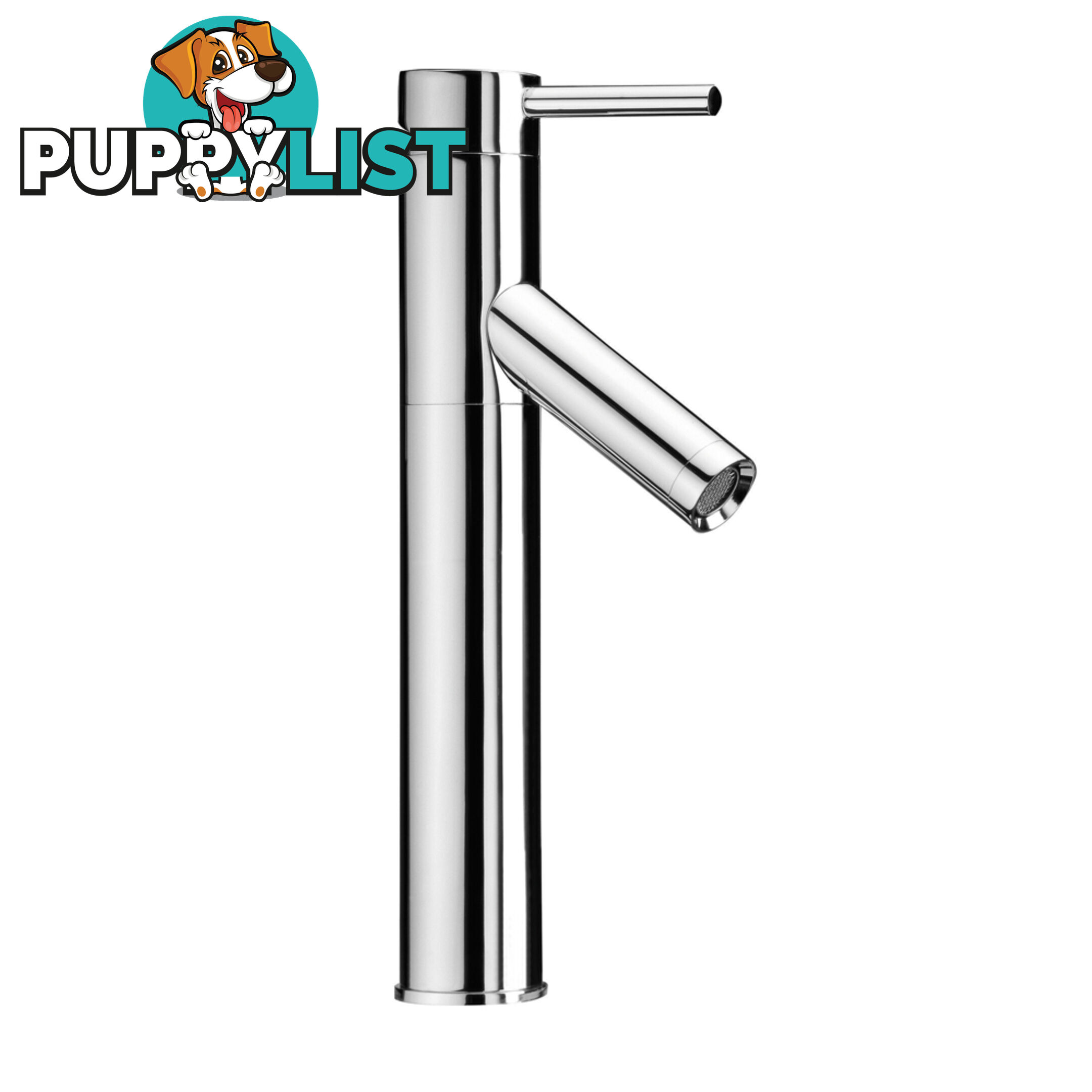 Kitchen Sink Basin Tall Mixer Tap Bathroom Faucet Flick Vanity Spout Brass Round