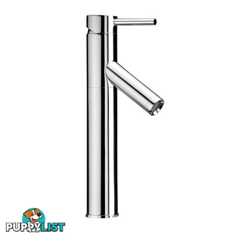 Kitchen Sink Basin Tall Mixer Tap Bathroom Faucet Flick Vanity Spout Brass Round