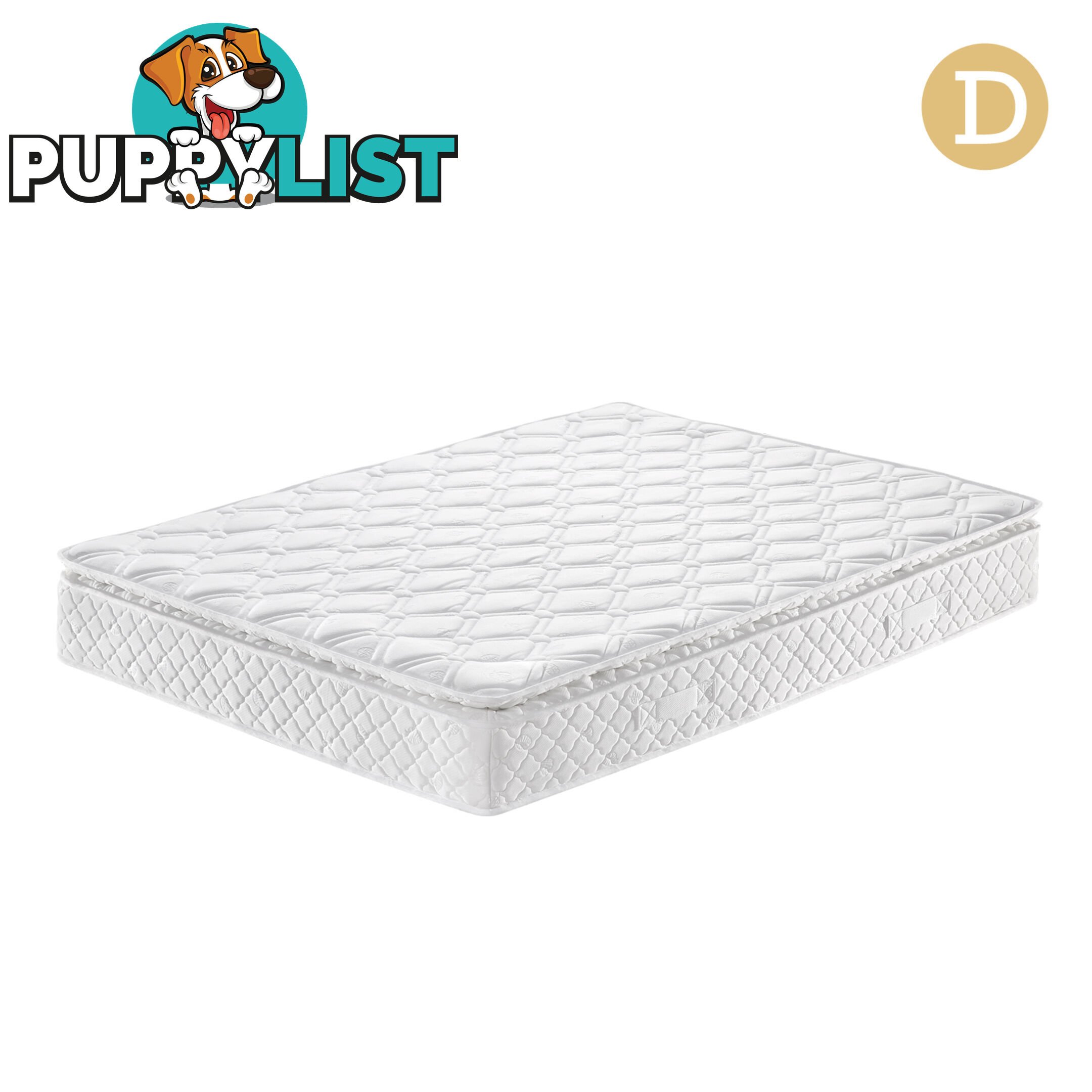 Medium Firm 24cm Mattress Pillow Top High Density Foam Pocket Spring Bed Double