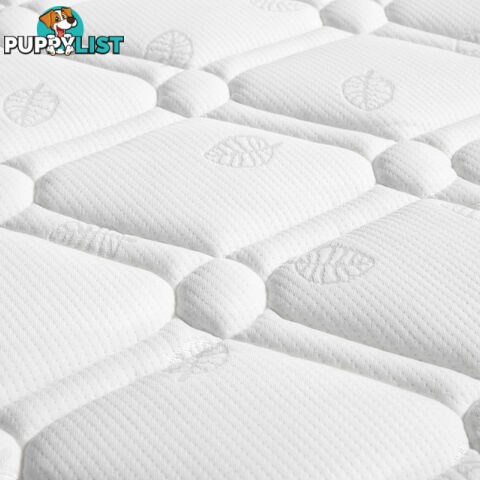 Medium Firm 24cm Mattress Pillow Top High Density Foam Pocket Spring Bed Double