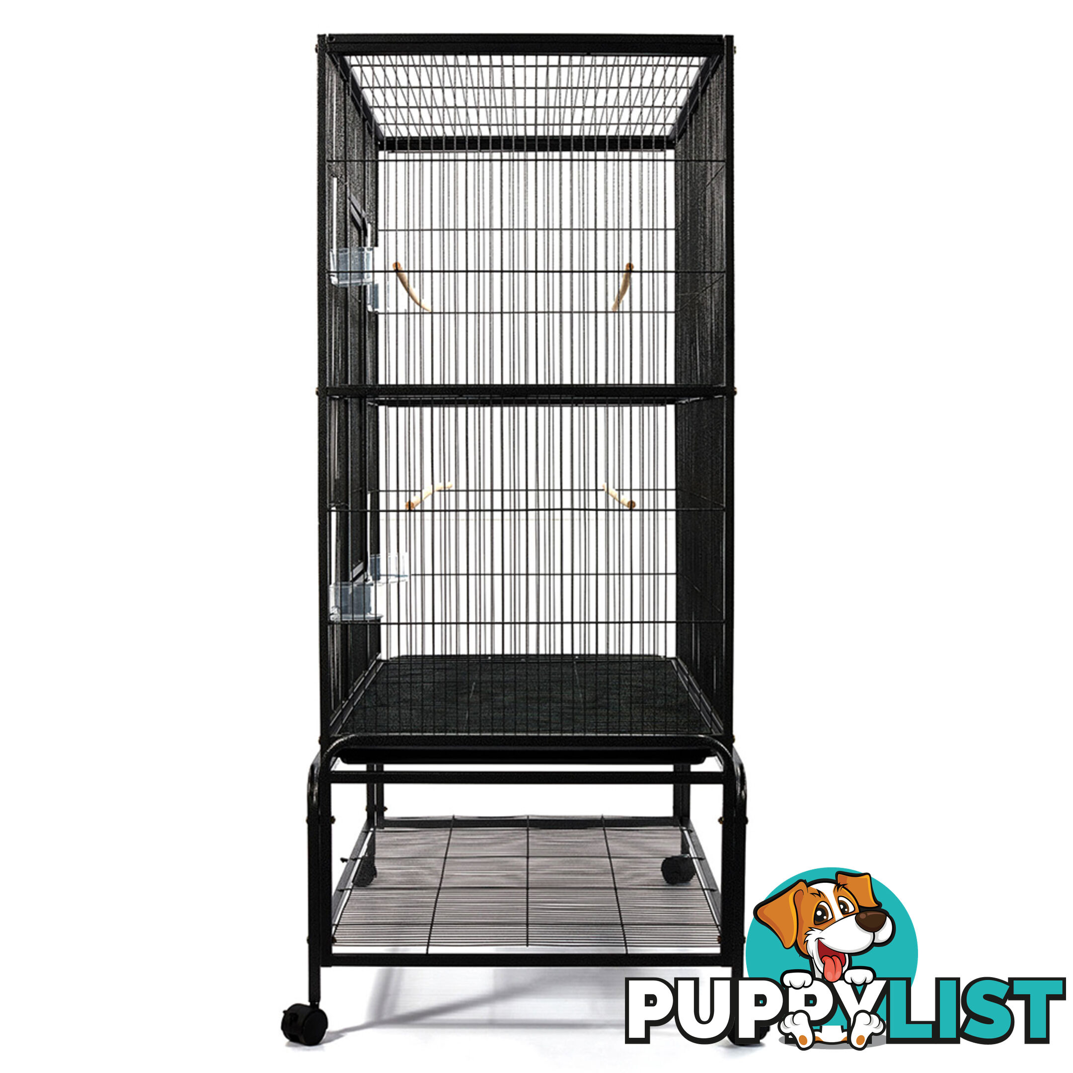 Pet Bird Cage Black Large - 140CM