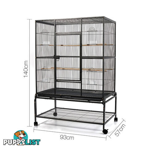 Pet Bird Cage Black Large - 140CM