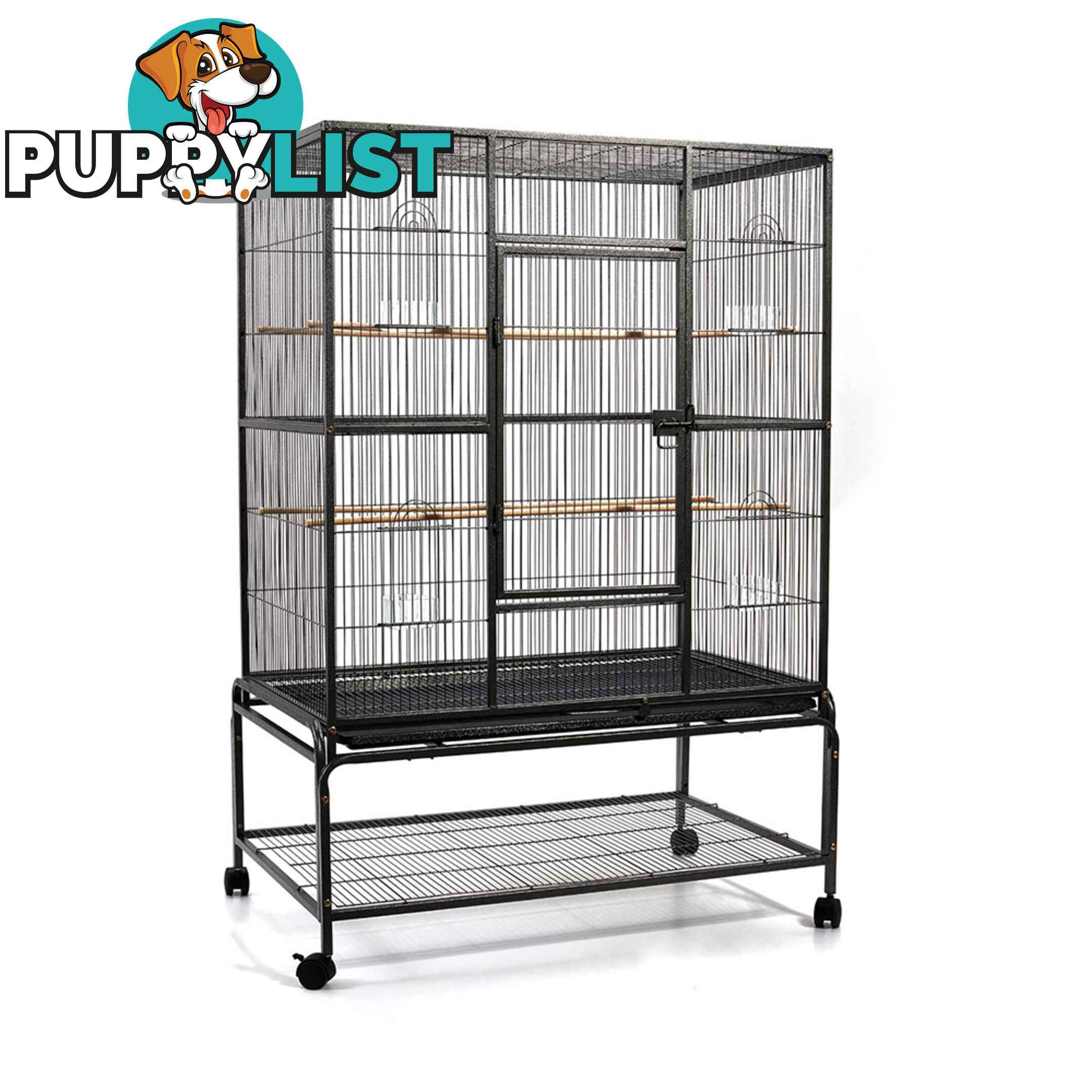 Pet Bird Cage Black Large - 140CM