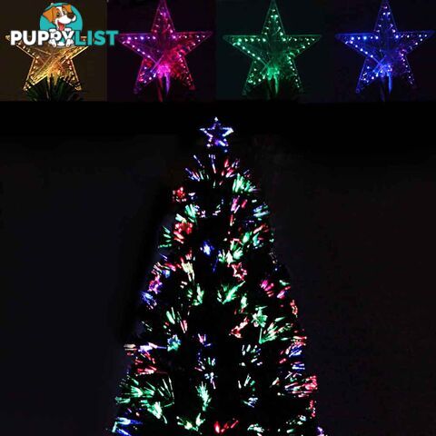 6FT LED Christmas Tree 180CM Xmas Trees Fibre Optic Light Home Decoration Green