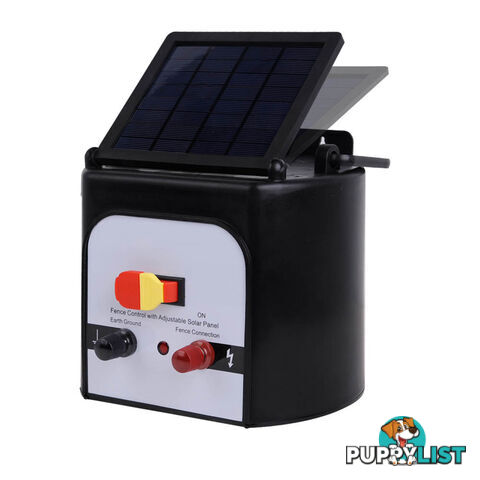 Solar Power 15Km Electric Fence Farm Animal Pet Energiser Energizer Charger 0.8J