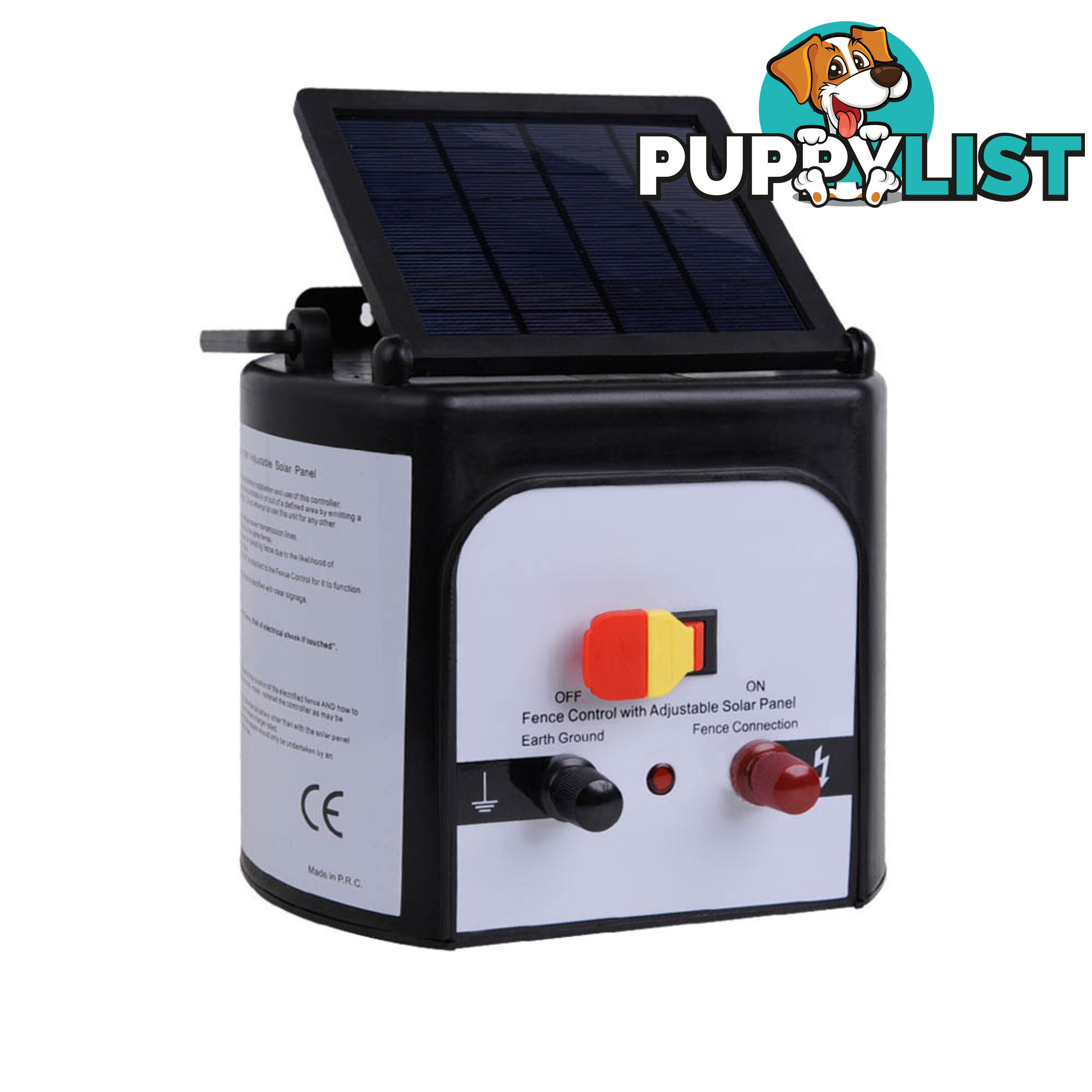 Solar Power 15Km Electric Fence Farm Animal Pet Energiser Energizer Charger 0.8J