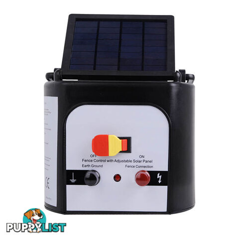 Solar Power 15Km Electric Fence Farm Animal Pet Energiser Energizer Charger 0.8J