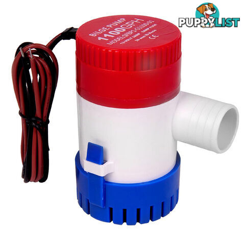 1100GPH 12V Bilge Water Pump Submersible Fishing Boat Marine Camping Caravan