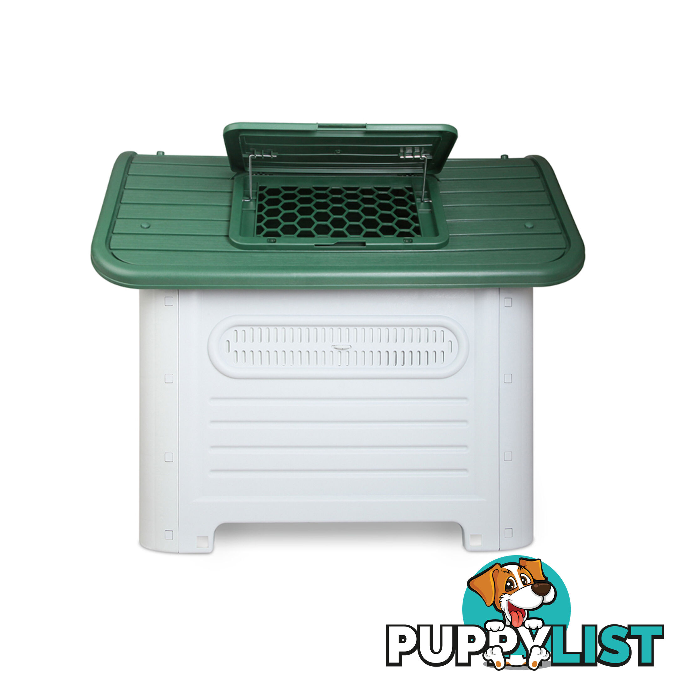 Large Weatherproof Plastic Dog Kennel Pet Puppy Outdoor Indoor Garden Dog House