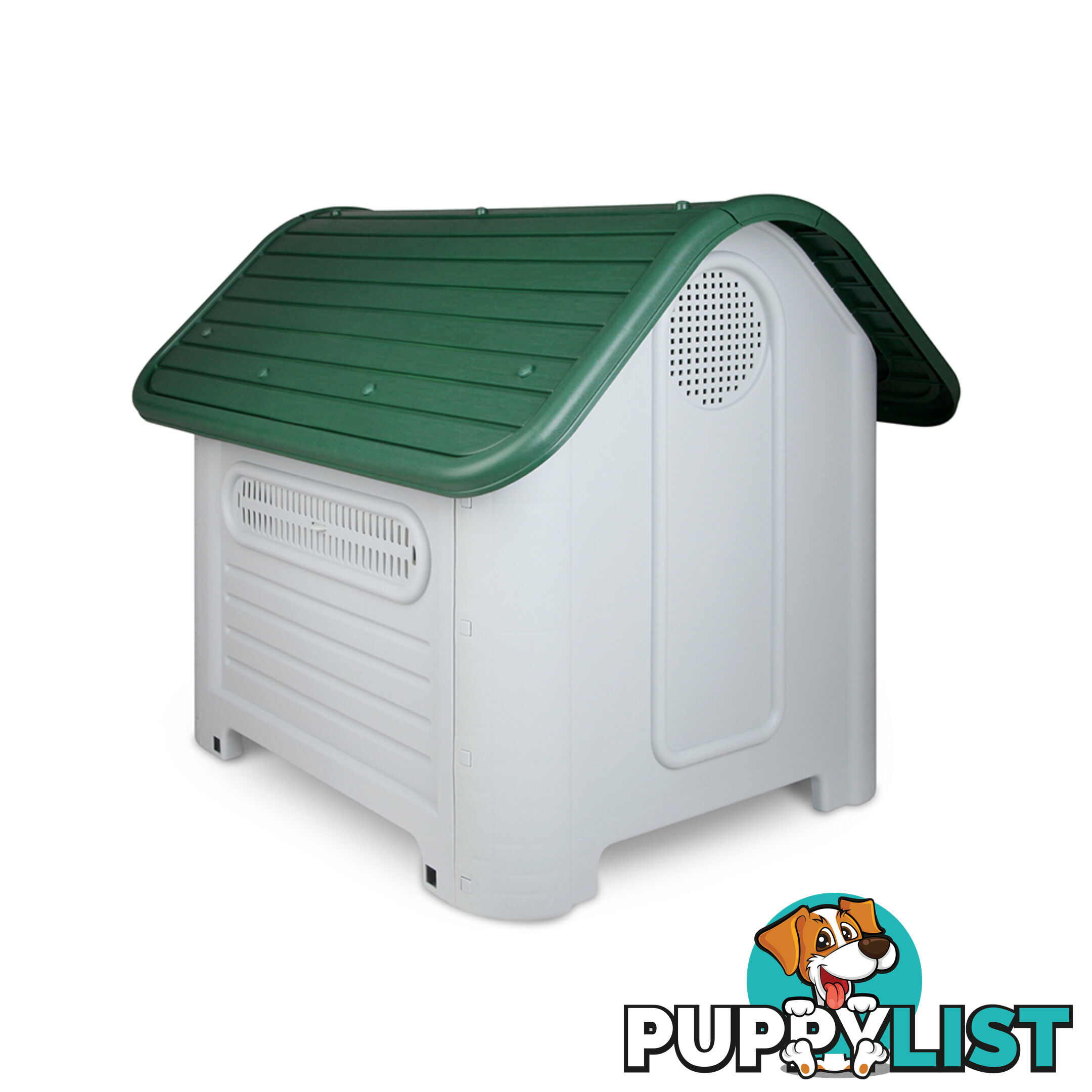 Large Weatherproof Plastic Dog Kennel Pet Puppy Outdoor Indoor Garden Dog House