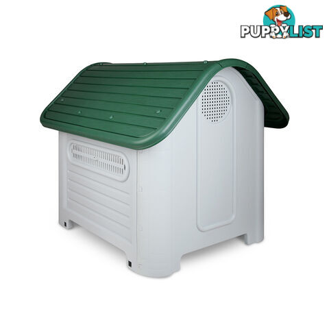 Large Weatherproof Plastic Dog Kennel Pet Puppy Outdoor Indoor Garden Dog House