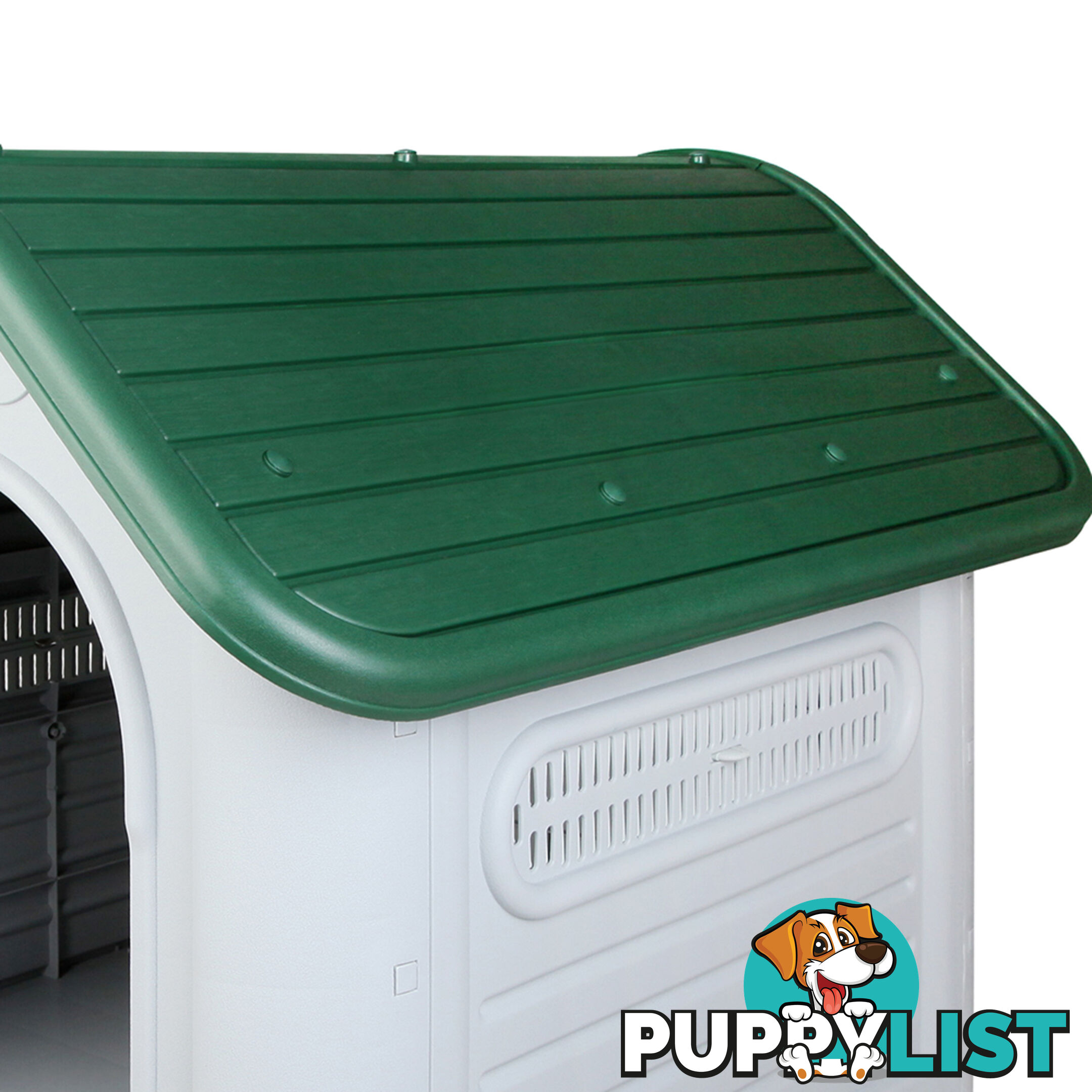 Large Weatherproof Plastic Dog Kennel Pet Puppy Outdoor Indoor Garden Dog House