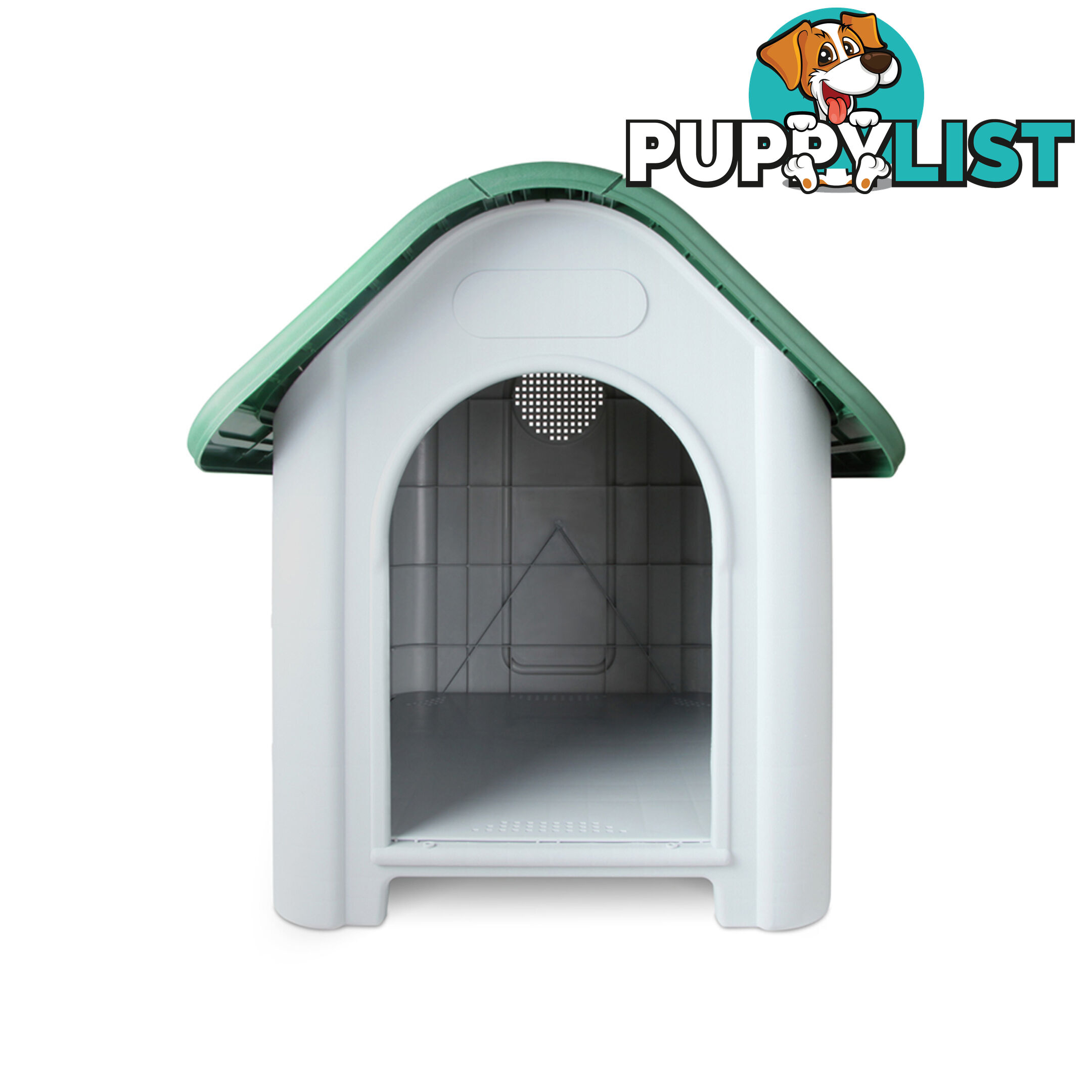 Large Weatherproof Plastic Dog Kennel Pet Puppy Outdoor Indoor Garden Dog House