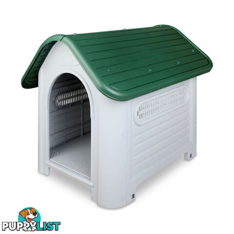 Large Weatherproof Plastic Dog Kennel Pet Puppy Outdoor Indoor Garden Dog House