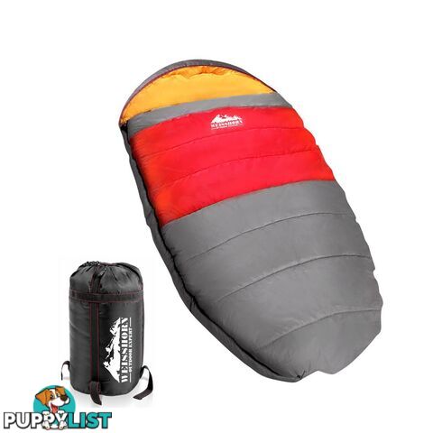 Outdoor Camping Sleeping Bag Winter Pebble Thermal Tent Hiking King Red -15_C