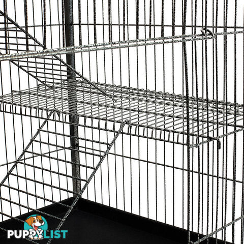 136cm Multi Level Bird Cage 3 Level Cat Ferret Hamster Rat Parrot Budgie Aviary