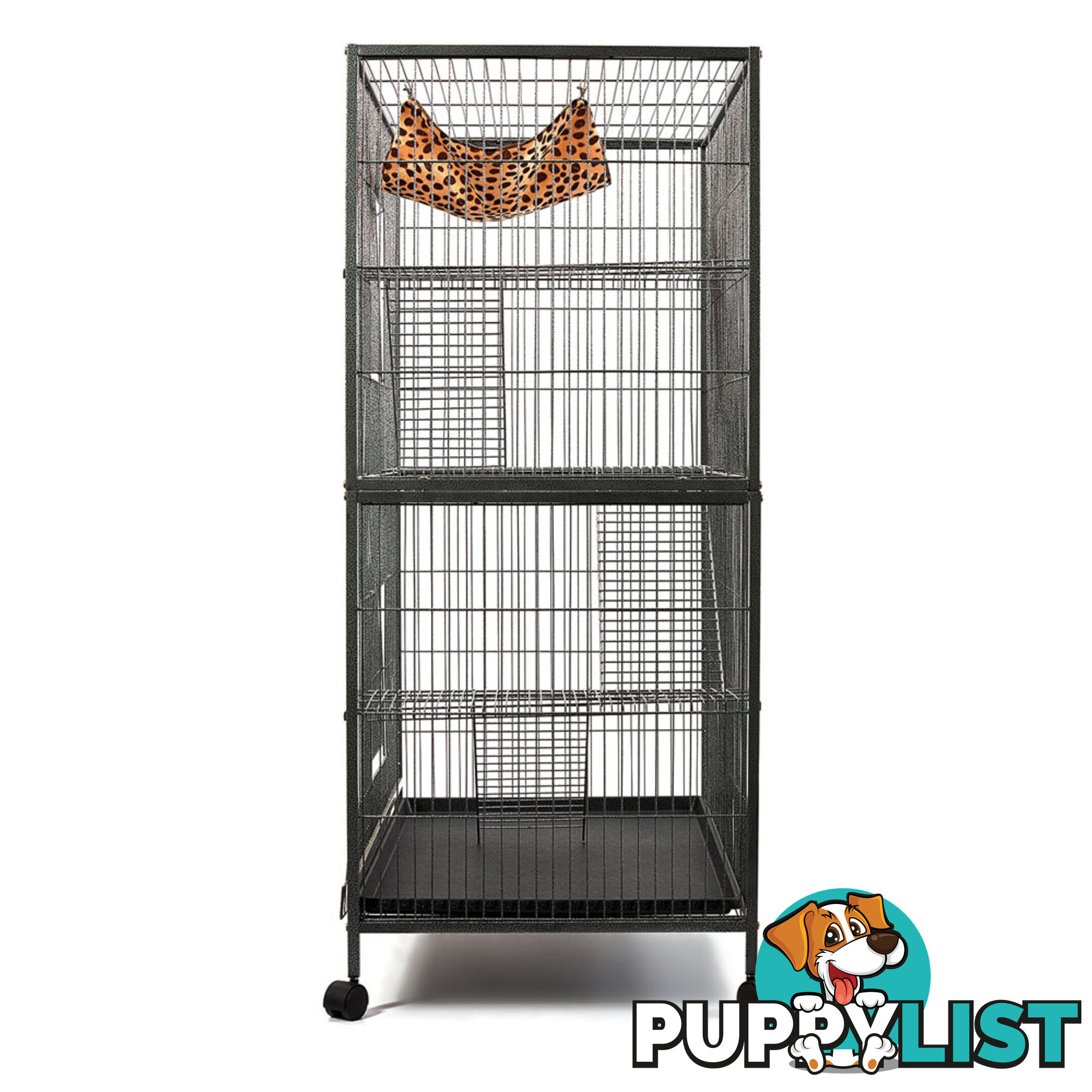 136cm Multi Level Bird Cage 3 Level Cat Ferret Hamster Rat Parrot Budgie Aviary