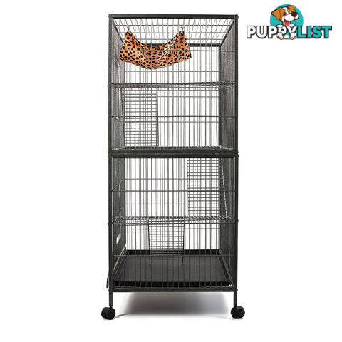 136cm Multi Level Bird Cage 3 Level Cat Ferret Hamster Rat Parrot Budgie Aviary