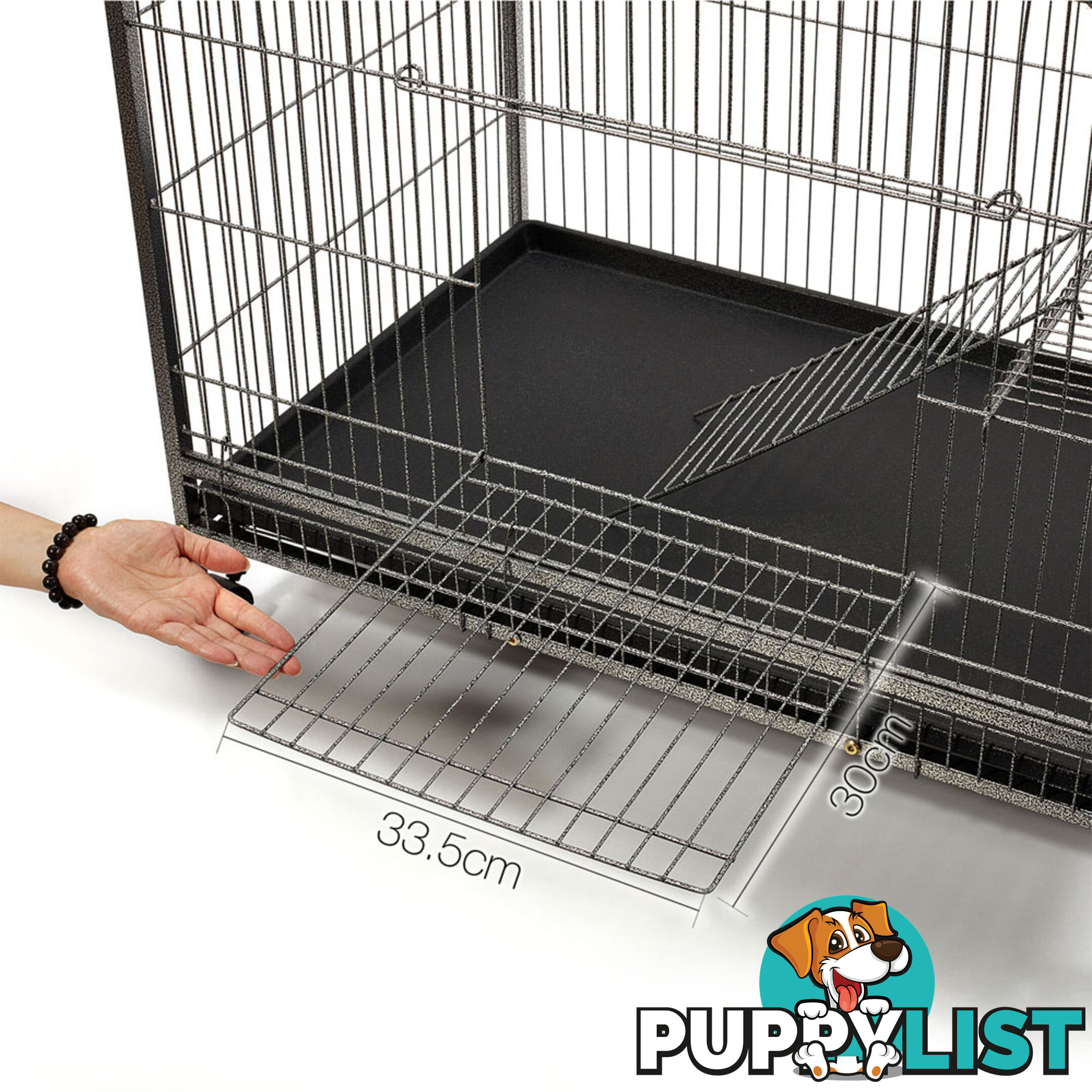 136cm Multi Level Bird Cage 3 Level Cat Ferret Hamster Rat Parrot Budgie Aviary