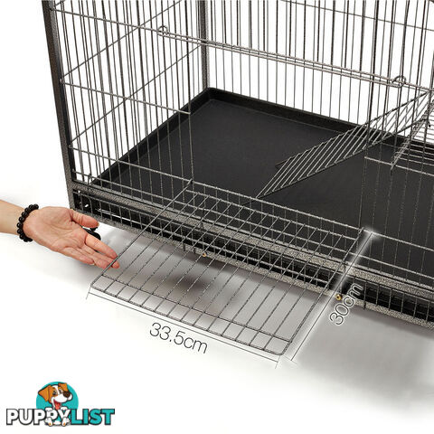 136cm Multi Level Bird Cage 3 Level Cat Ferret Hamster Rat Parrot Budgie Aviary