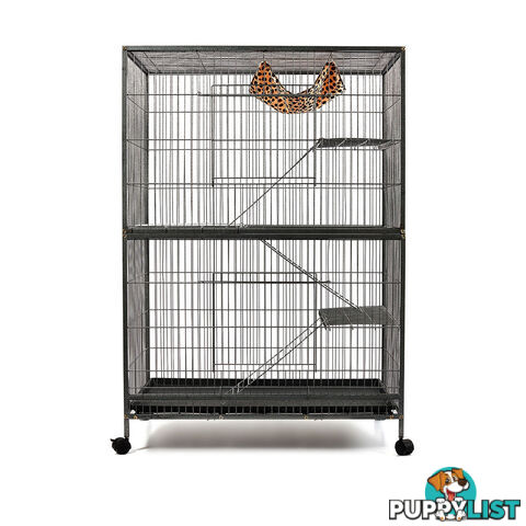 136cm Multi Level Bird Cage 3 Level Cat Ferret Hamster Rat Parrot Budgie Aviary