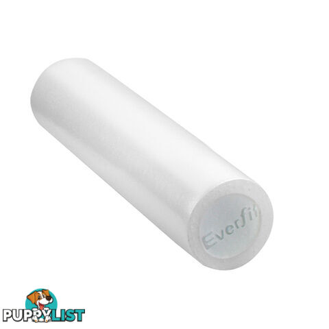 45cm EPE Foam Roller Yoga Gym Pilates Physio Stick Exercise Back Massage White