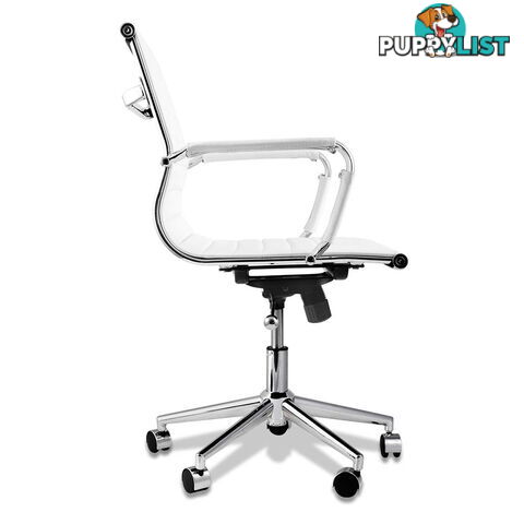 PU Leather Executive Office Computer Chair Eames Replica Ergonomic Chair White