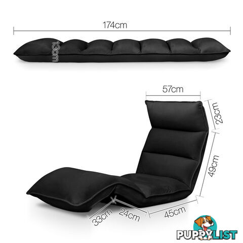 Lounge Sofa Chair - 375 Adjustable Angles _ Black