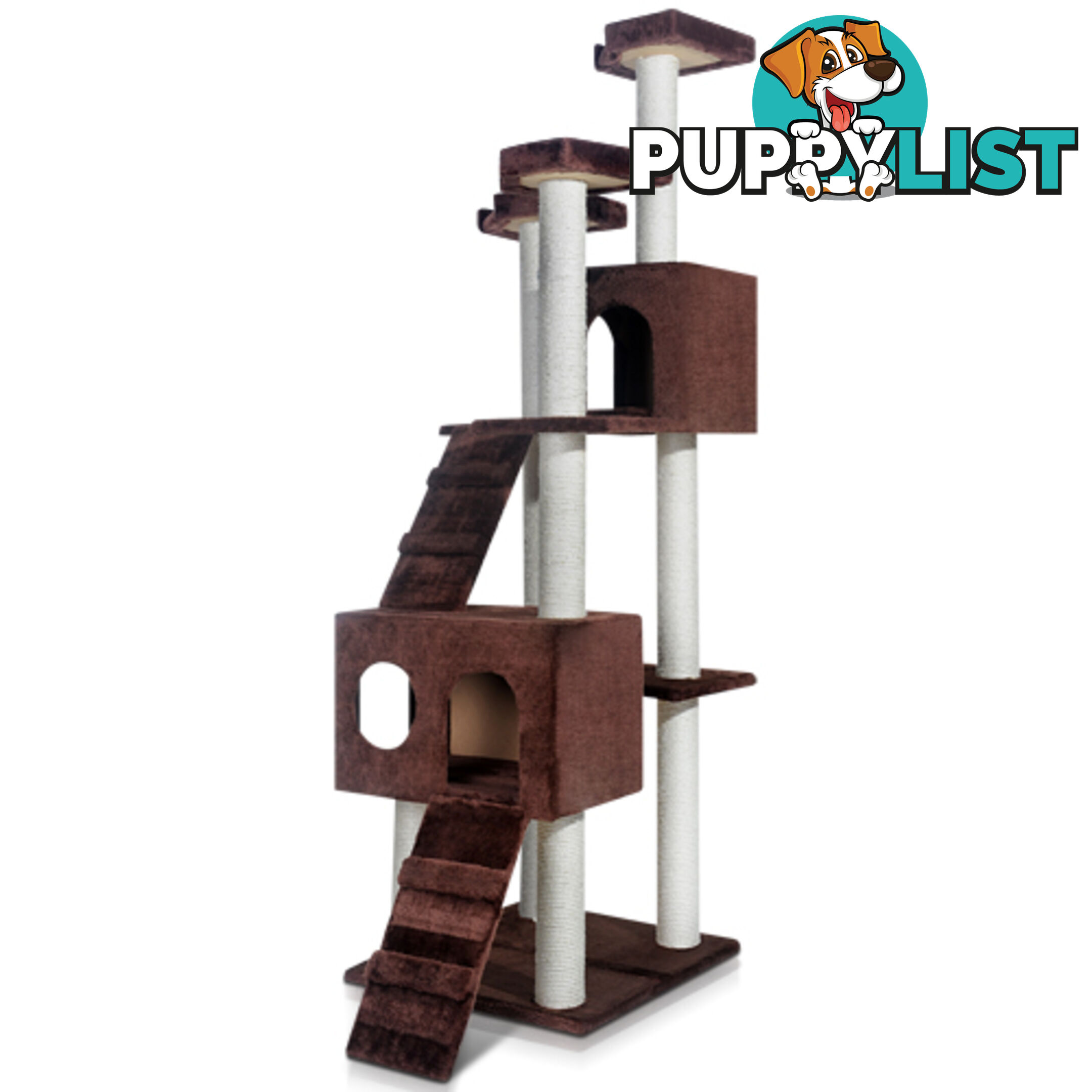 Giant Cat Scratching Poles Tree Multi Level Cat Post Pet Tower Gym House Choc