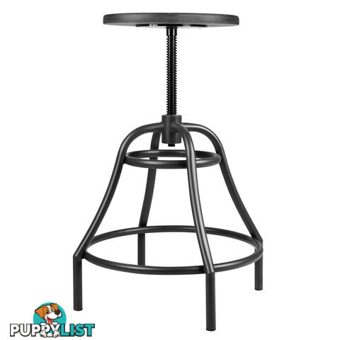 Vintage Retro Industrial Steel Bar Stool Swivel Chair