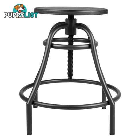 Vintage Retro Industrial Steel Bar Stool Swivel Chair