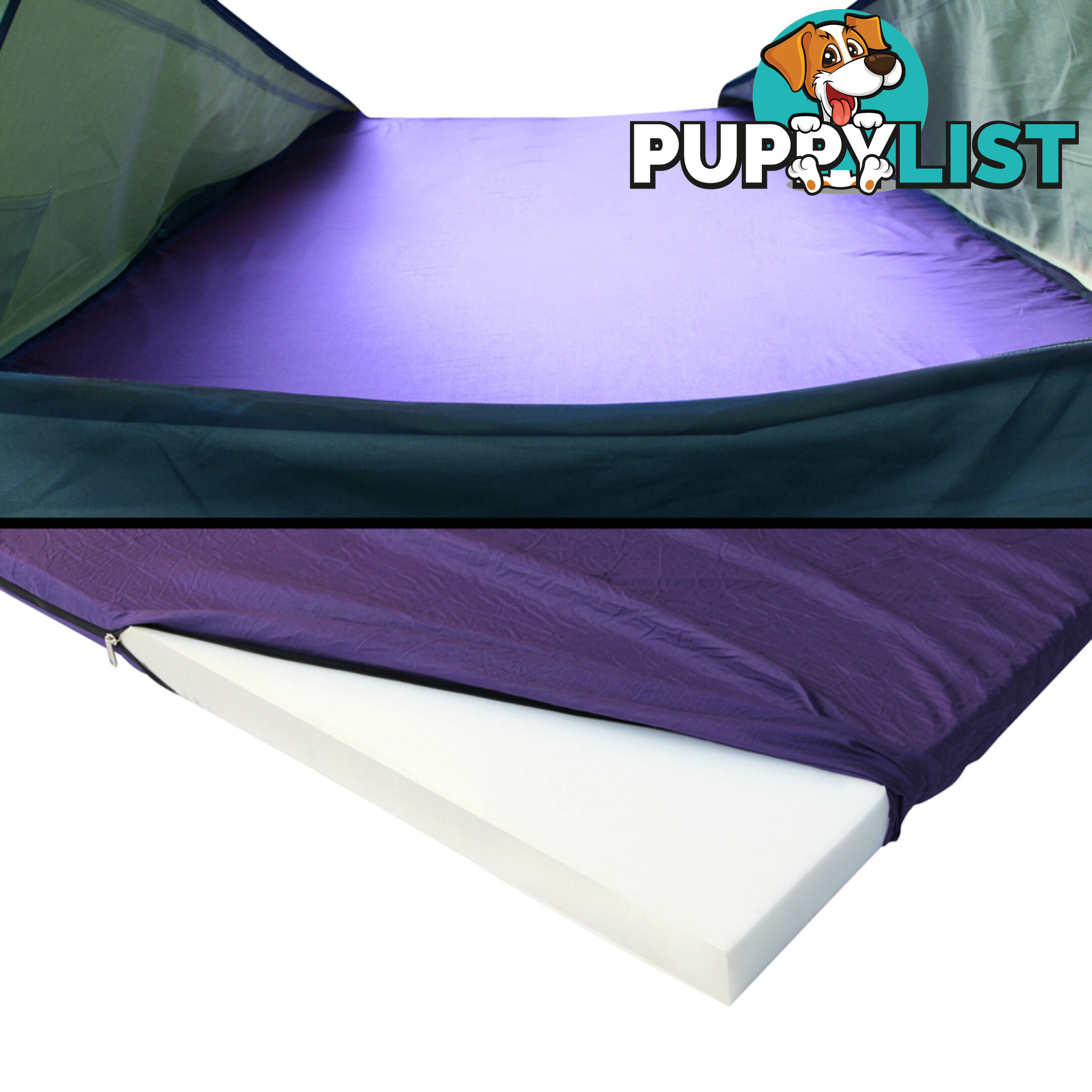 Double Camping Canvas Swag Tent Celadon w/ Air Pillow