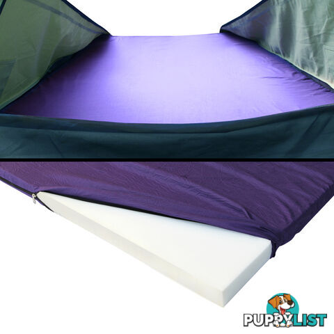 Double Camping Canvas Swag Tent Celadon w/ Air Pillow