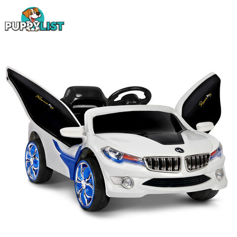 2 Speed Kids Ride on Car BMW Style Children Remote Control Toy Car Blue White