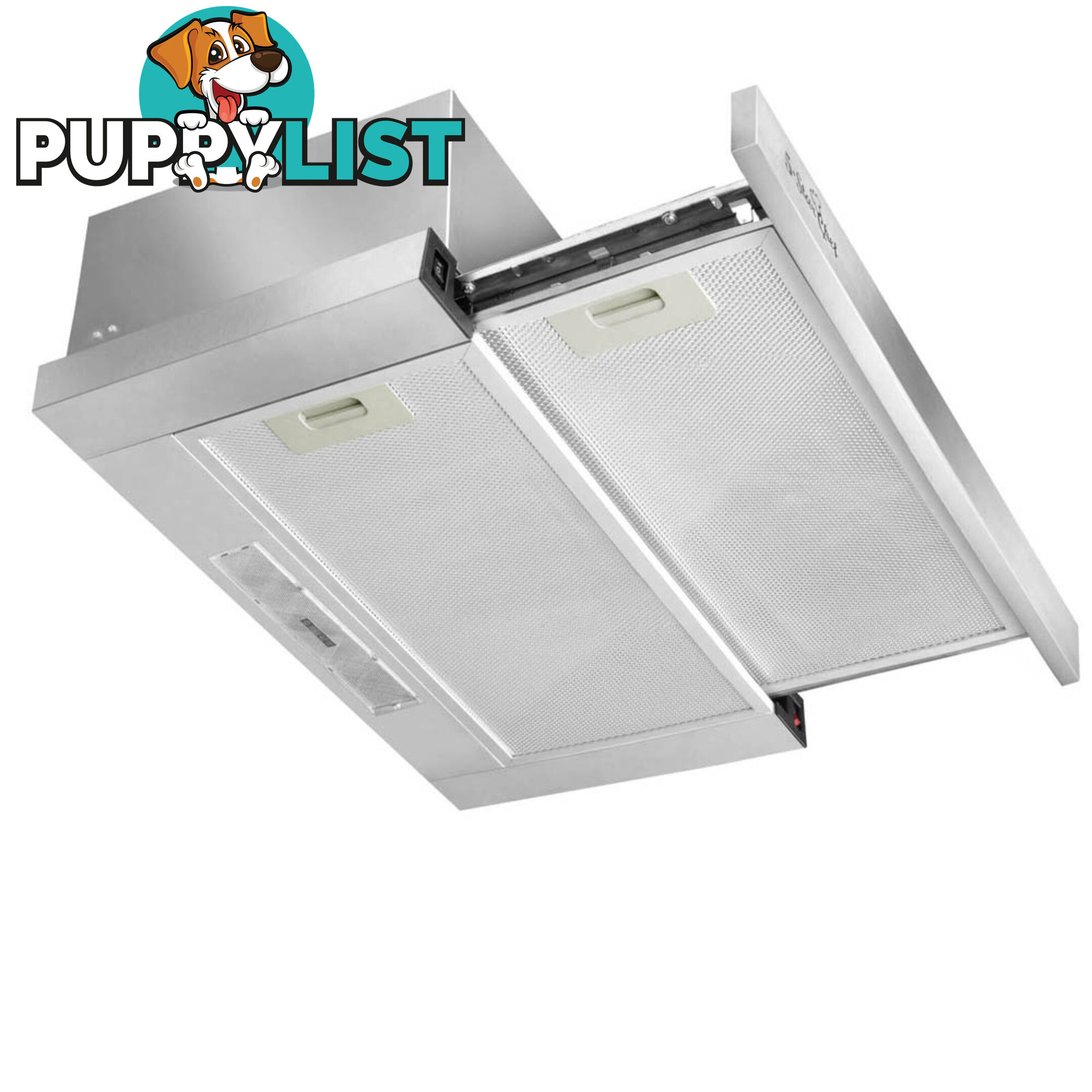 Stainless Slide Out Range Hood Kitchen Canopy Rangehood Exhaust Extractor 90cm