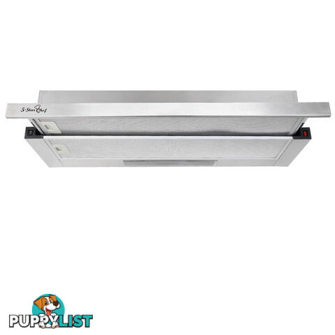 Stainless Slide Out Range Hood Kitchen Canopy Rangehood Exhaust Extractor 90cm