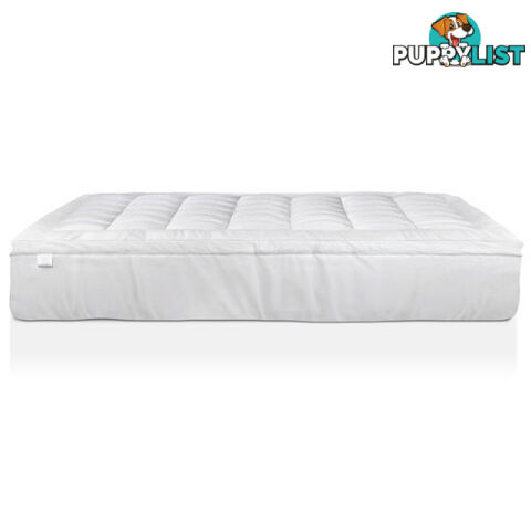 1000GSM Bamboo Fabric Pillowtop Mattress Topper Bed Cover Protector 5cm King