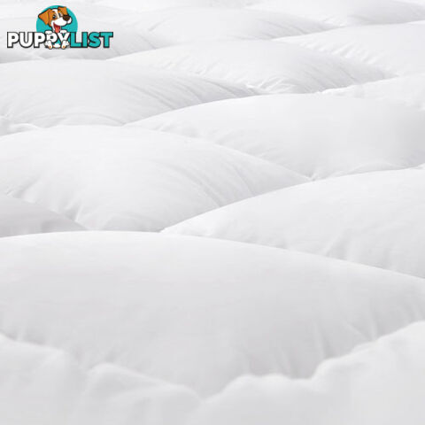 1000GSM Bamboo Fabric Pillowtop Mattress Topper Bed Cover Protector 5cm King