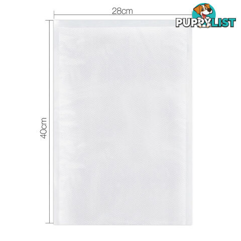 300 x Commercial Grade Food Sealer Bags Precut Vacuum Saver Storage 28 x 40cm