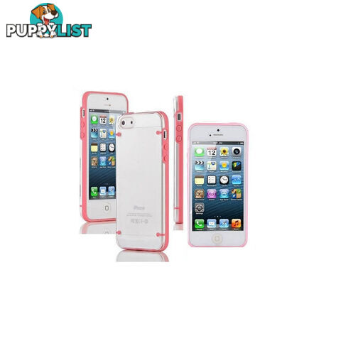 Clear Transparent Hard Case Cover Accessories Pink For iPhone 6 Plus 5.5 inch