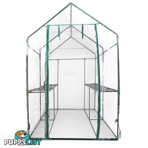 Garden Walk In Greenhouse PVC Cover Plant House Decks Shed Green House 1.9Mx1.2M